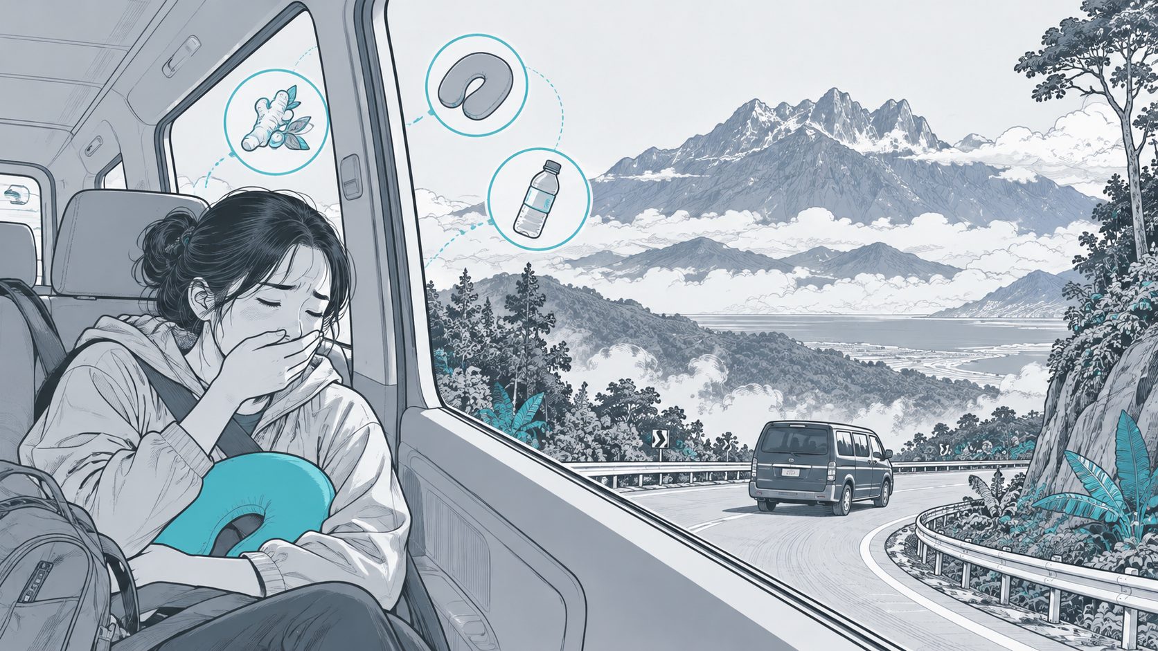 亚庇去神山包车山路晕车厉害吗?路况与防晕车攻略