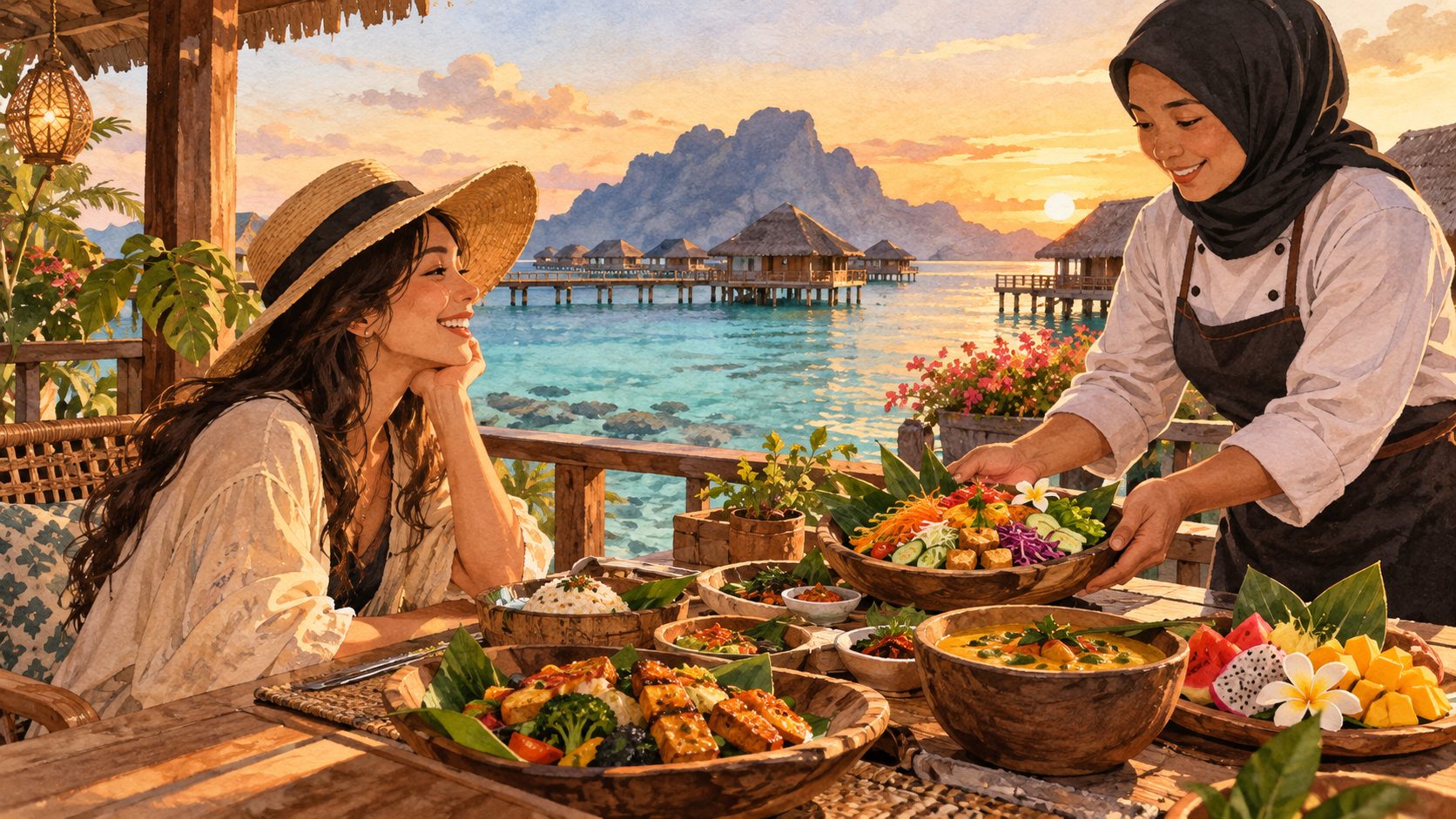 仙本那水屋支持素食清真餐吗?预订前这样确认